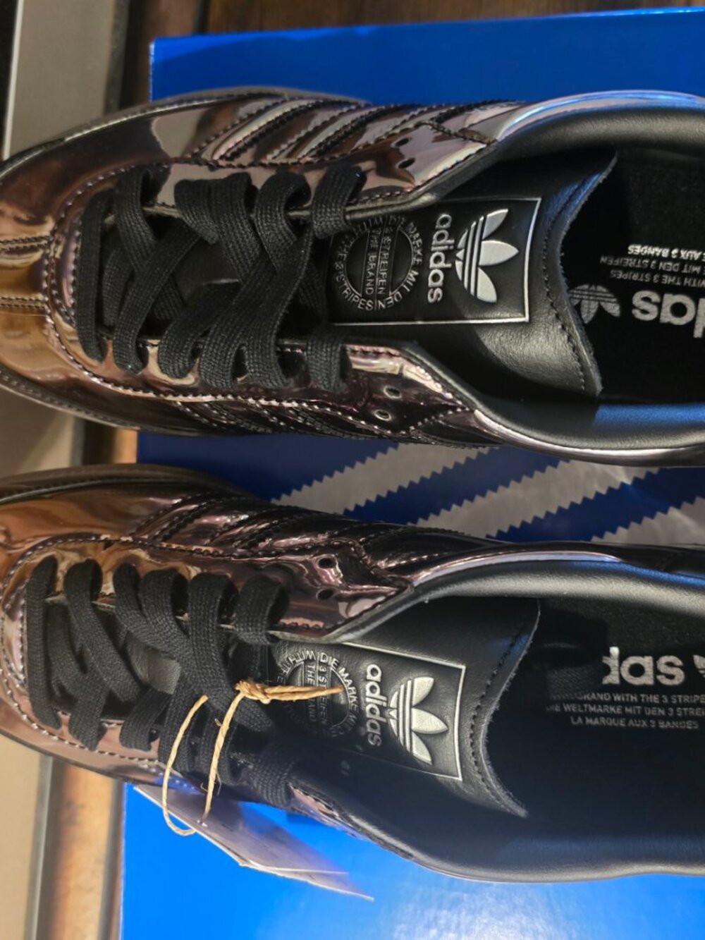 adidas Samba OG Low Top Sneakers KJ7486 'Mirror Finish' Shoes 2026 RARE Men's 10 - Picture 8 of 16